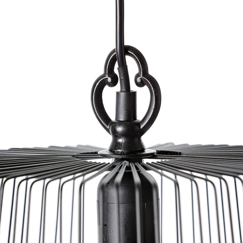 Resort Black Metal Pendant Light