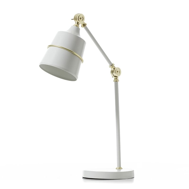 Ring Table Lamp White & Gold