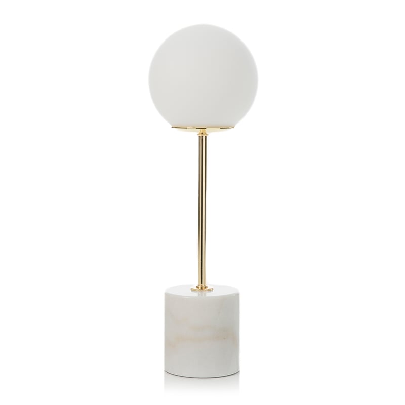 Hutton Table Lamp White Marble 