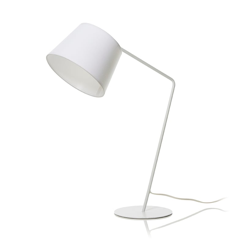 Mason Table Light White & Chrome