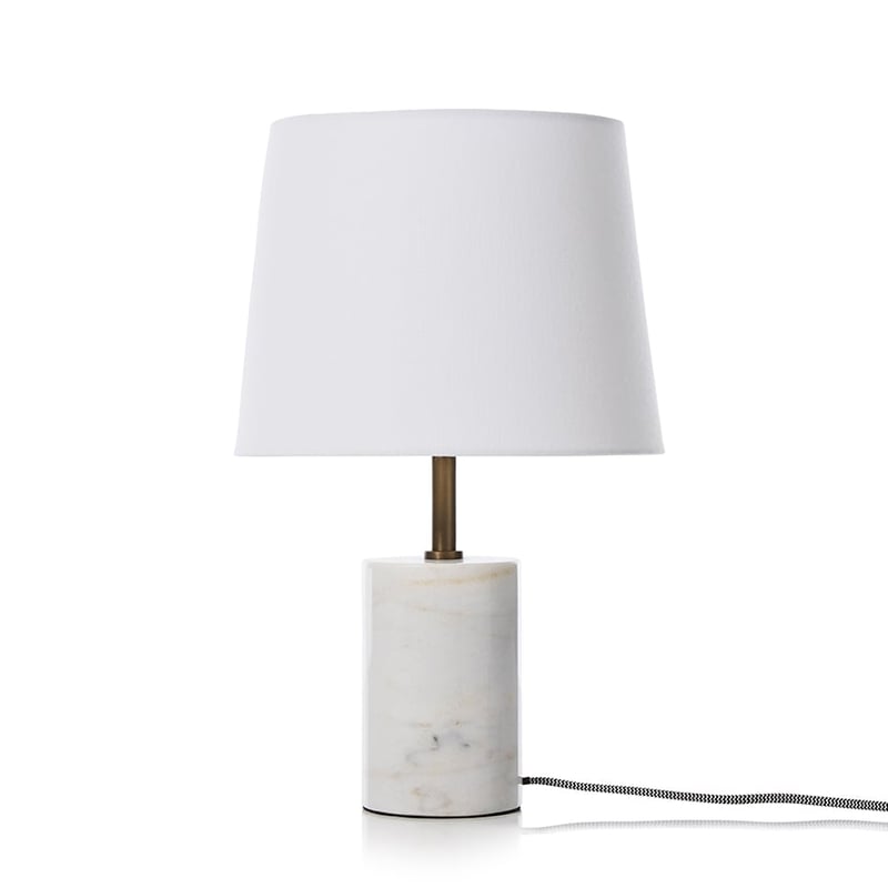 Marble Table Lamp White