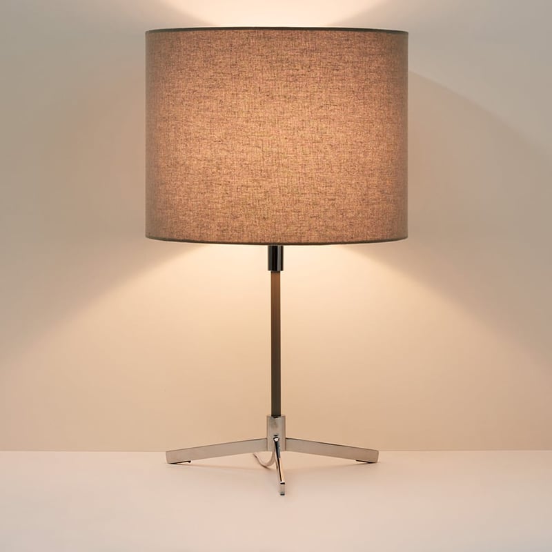Antwerp Grey & Silver Table Lamp