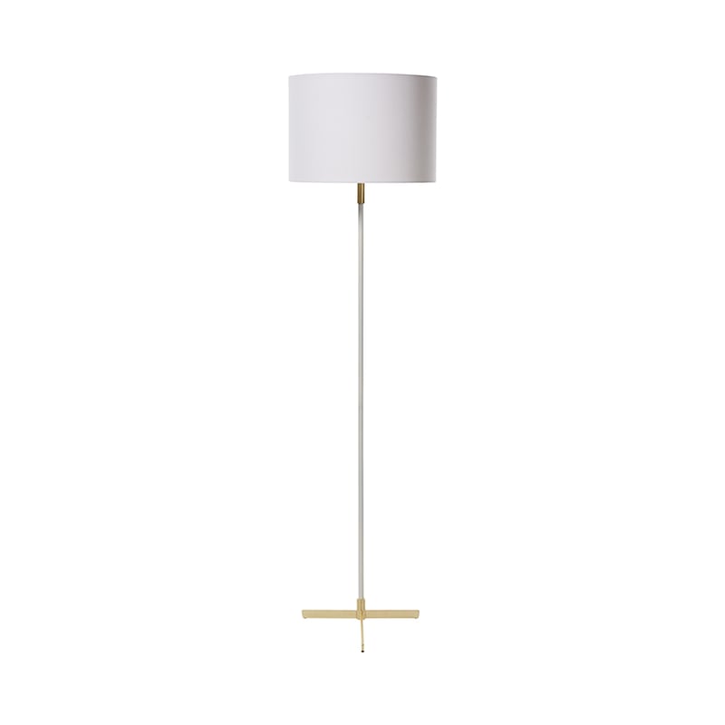 Antwerp Floor Lamp in White & Gold