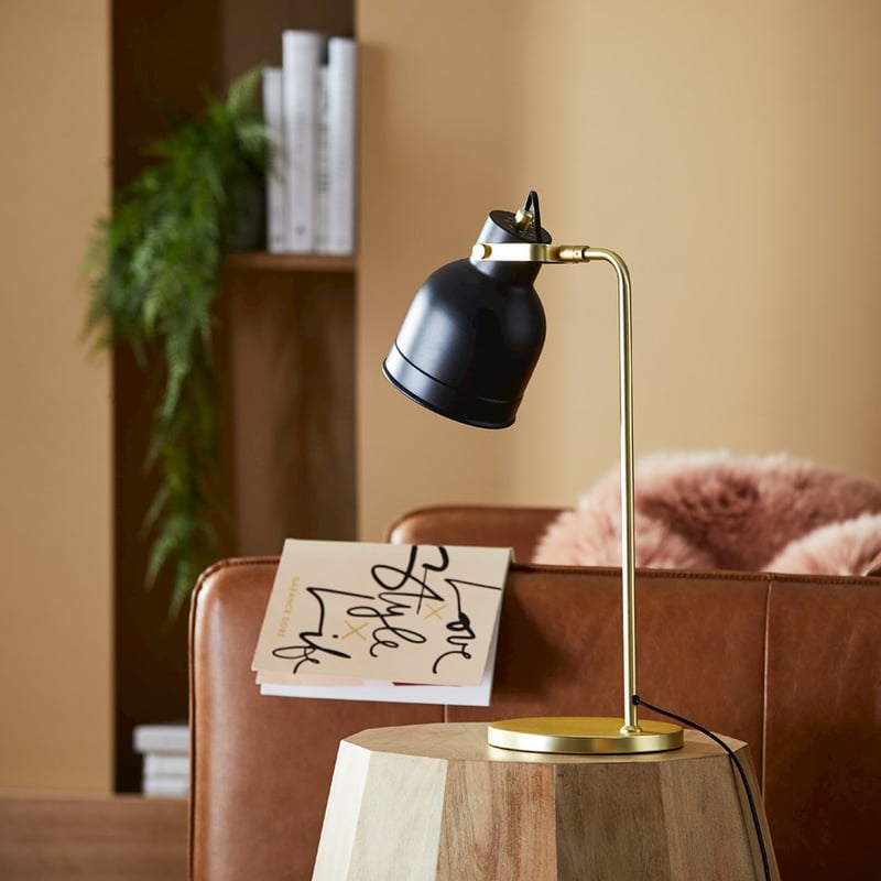 Aiden Table Black & Gold Light 