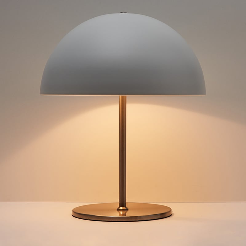 Dome Table Lamp White