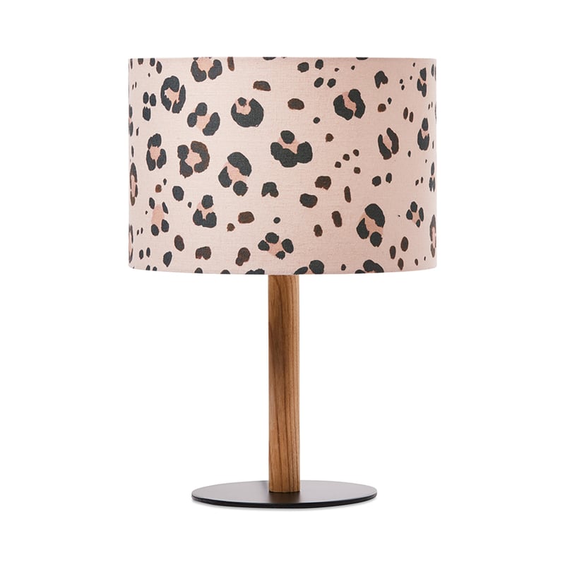 Dusty Leopard Printed Table Lamp