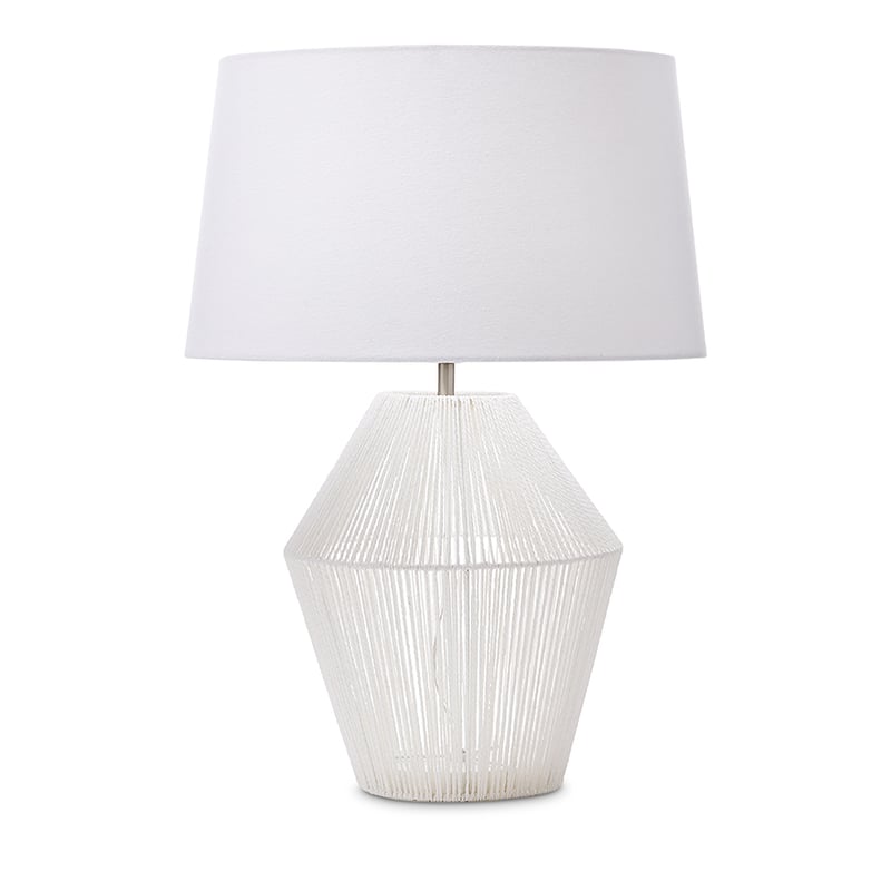 Rope Large White Table Lamp