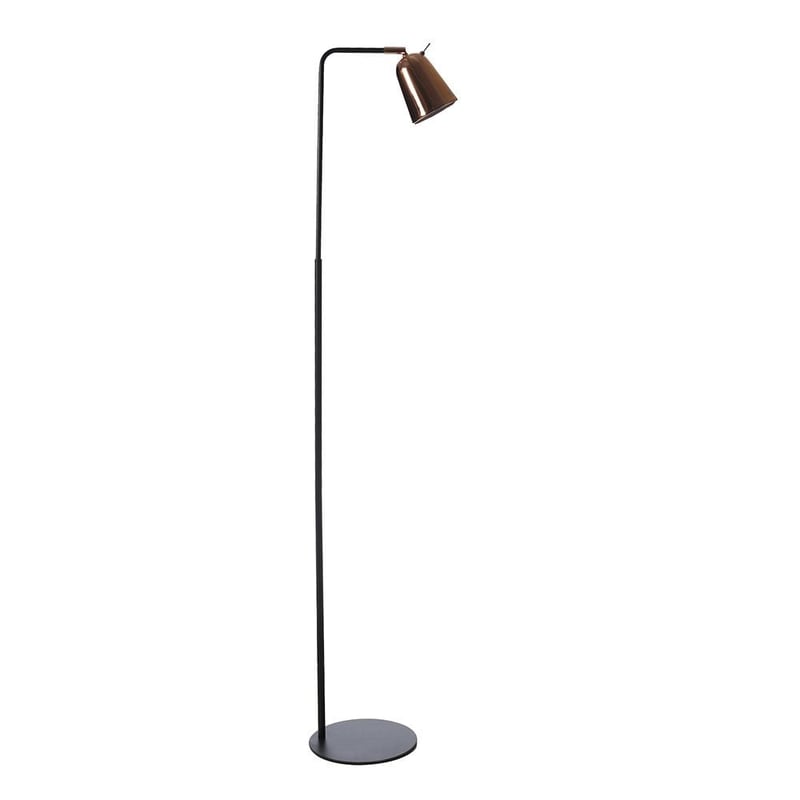 Annika Floor Lamp Black and Copper
