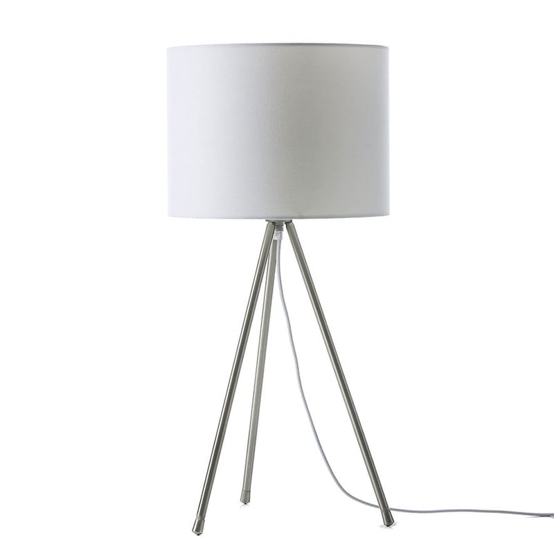 Lilla Table Lamp Silver and White