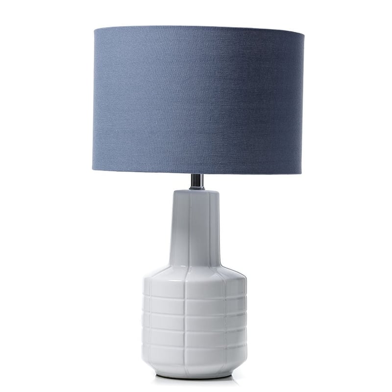 Ania Navy & White Ceramic Table Lamp
