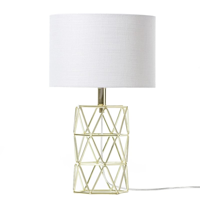 York Table Lamp Brass/ Natural 