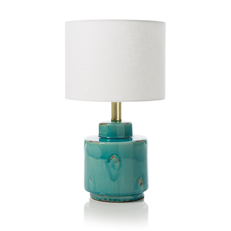 Dynasty Table Lamp Turquoise & Gold 