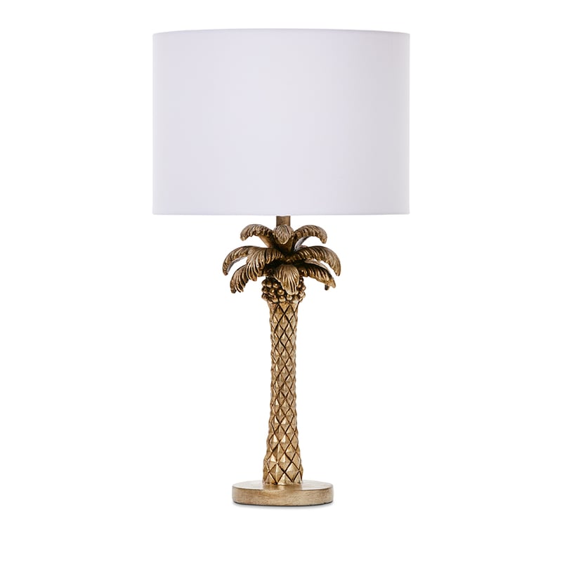 Palm Antique Gold Table Lamp 