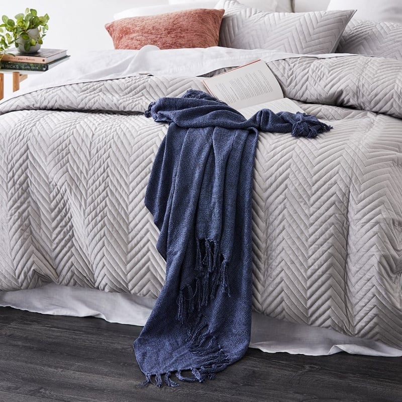 Navy Kent Throw