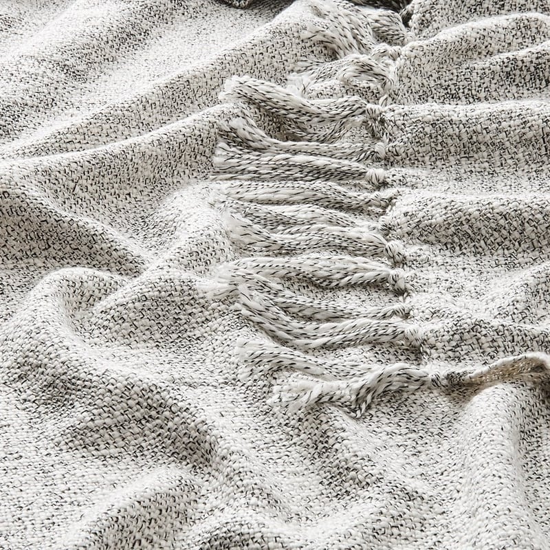 Silver Grey Kent Throw