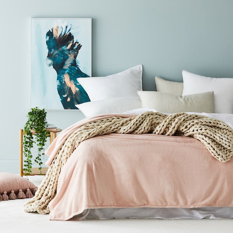 Aspen Blush Fleece Blanket