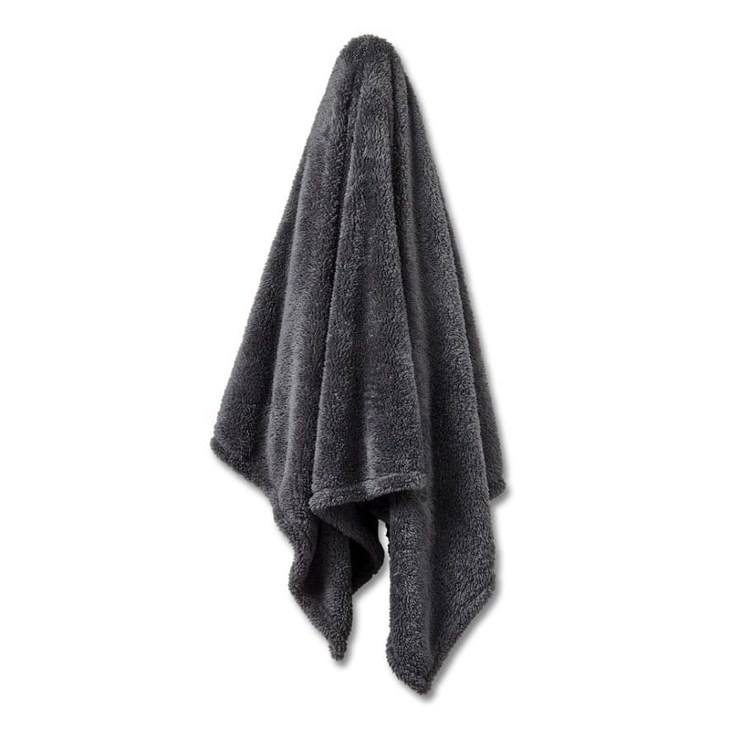 Kyrie Charcoal Fleece Throw