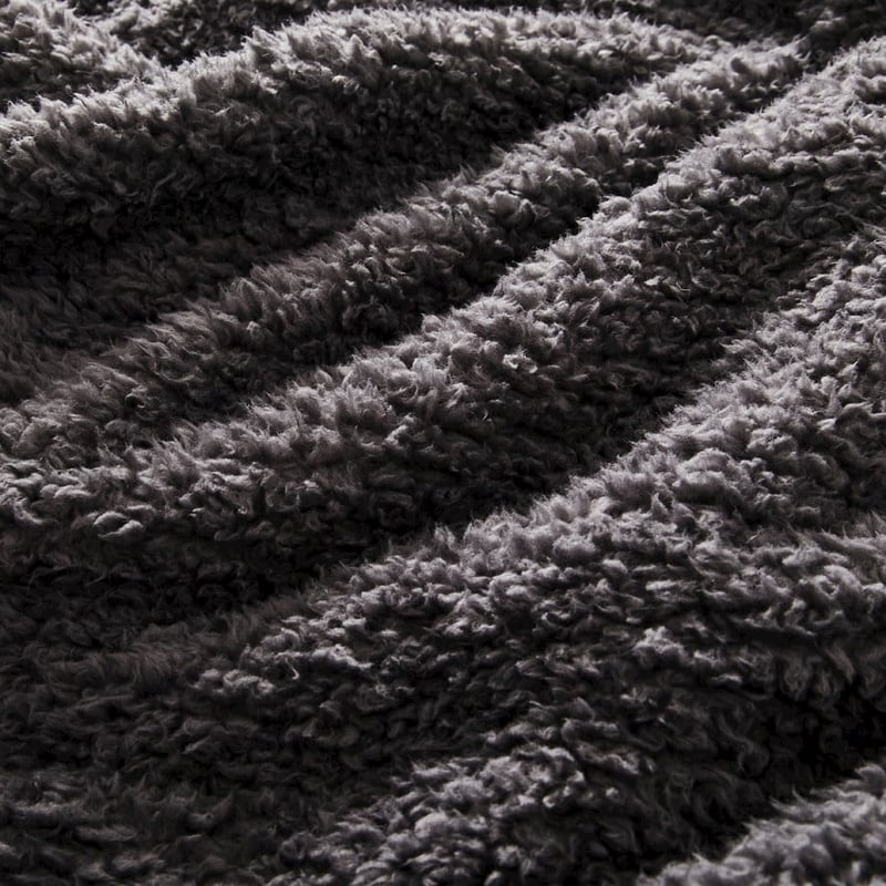 Kyrie Charcoal Fleece Throw