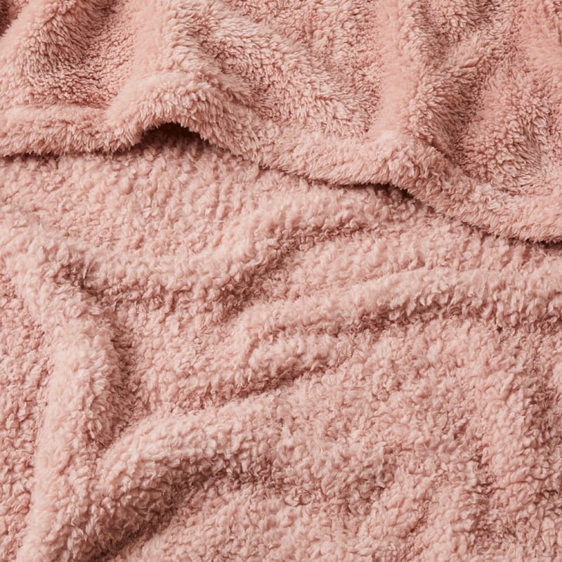 Kyrie Dusty Pink Fleece Blanket