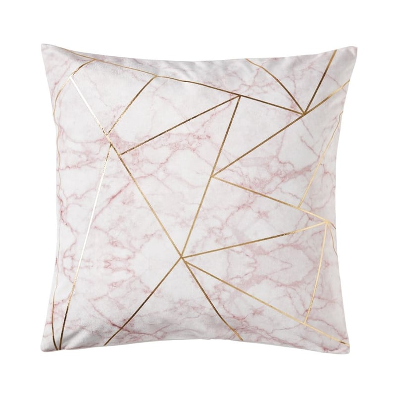 Marble Pink Velvet Cushion