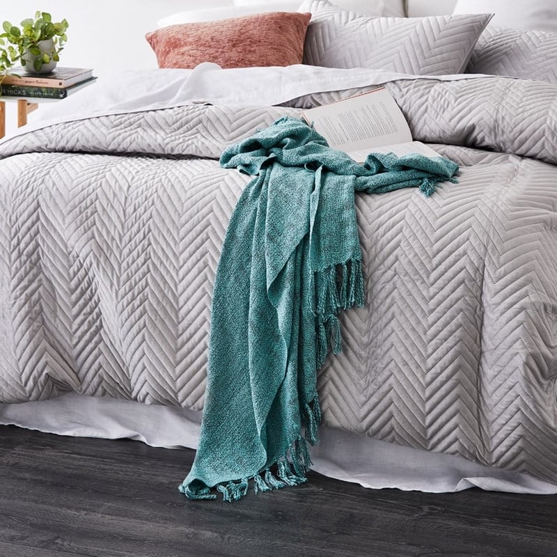Pearl Aqua Kent Throw