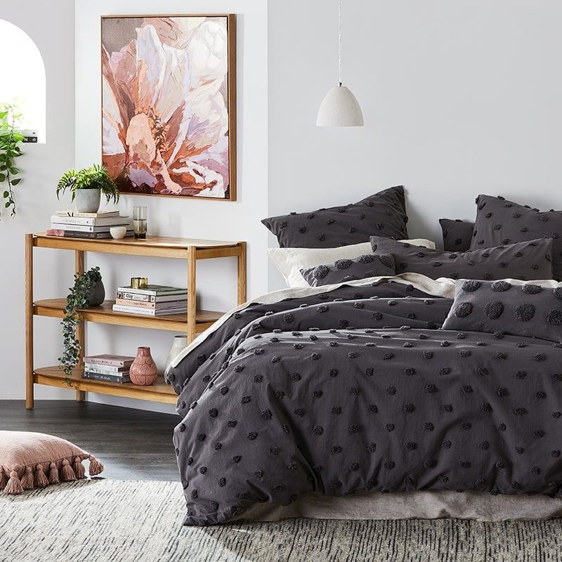 Addison Chenille Slate Long Cushion