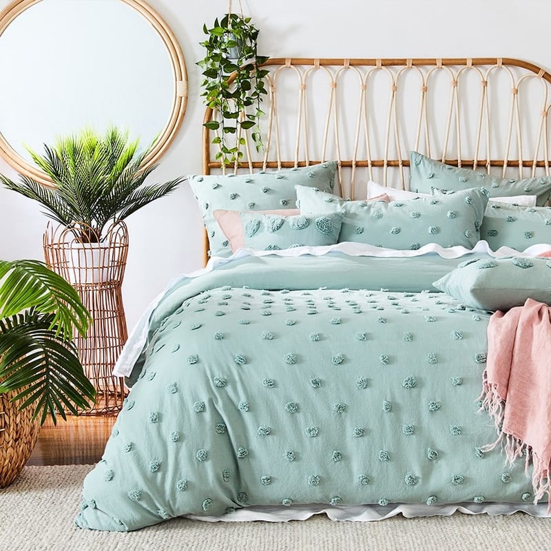 Addison Chenille Mint Long Cushion