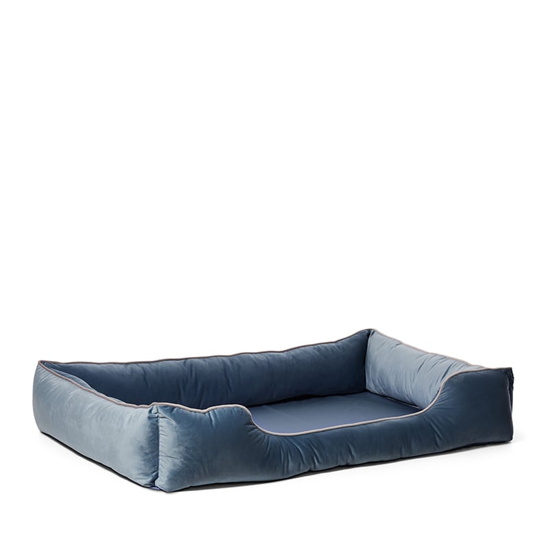 Comfort Collection Velvet Baltic Blue Snuggle Mat Bumper