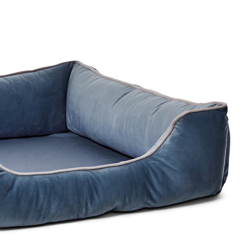 Comfort Collection Velvet Baltic Blue Snuggle Mat Bumper