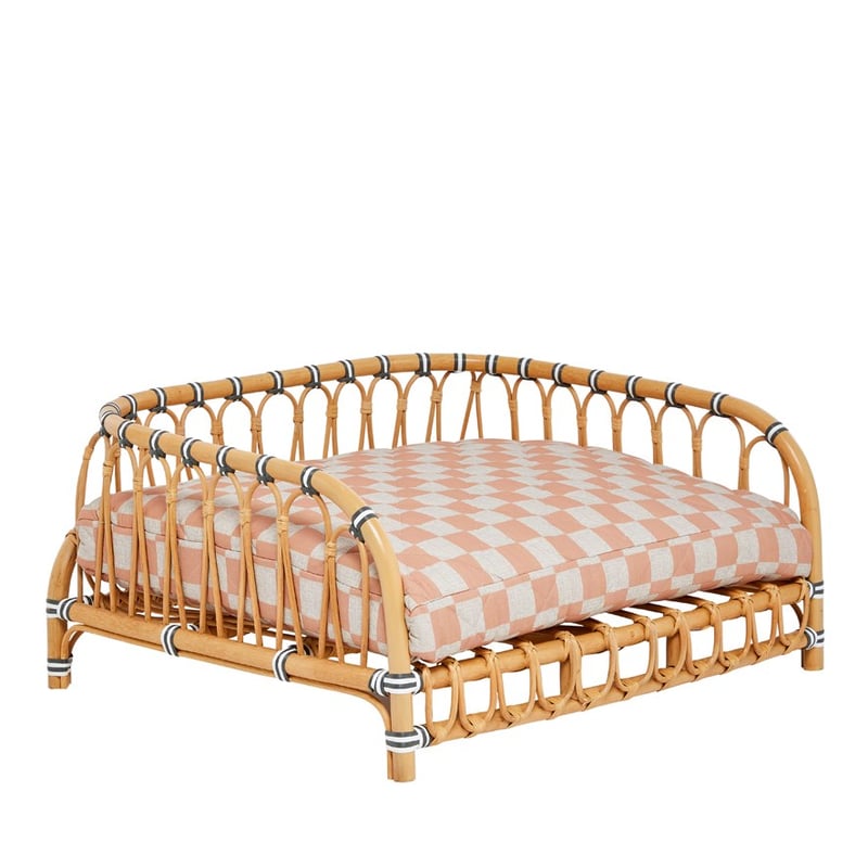 Franklin Checkerboard Caramel Pet Bed Cushion