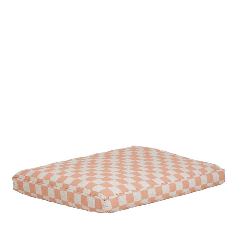 Franklin Checkerboard Caramel Pet Bed Cushion
