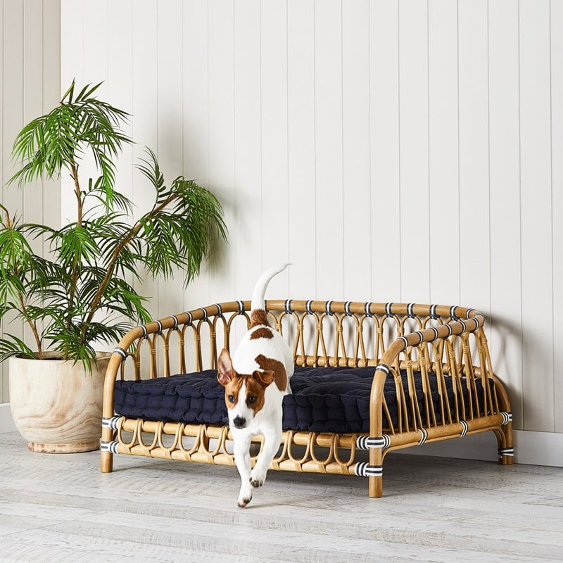 Oasis Navy Dog Bed Cushion