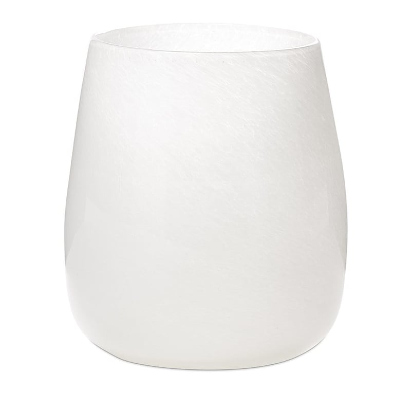 Tanami White Glass Vase