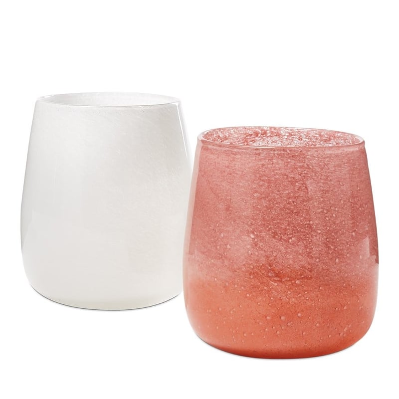 Tanami White Glass Vase