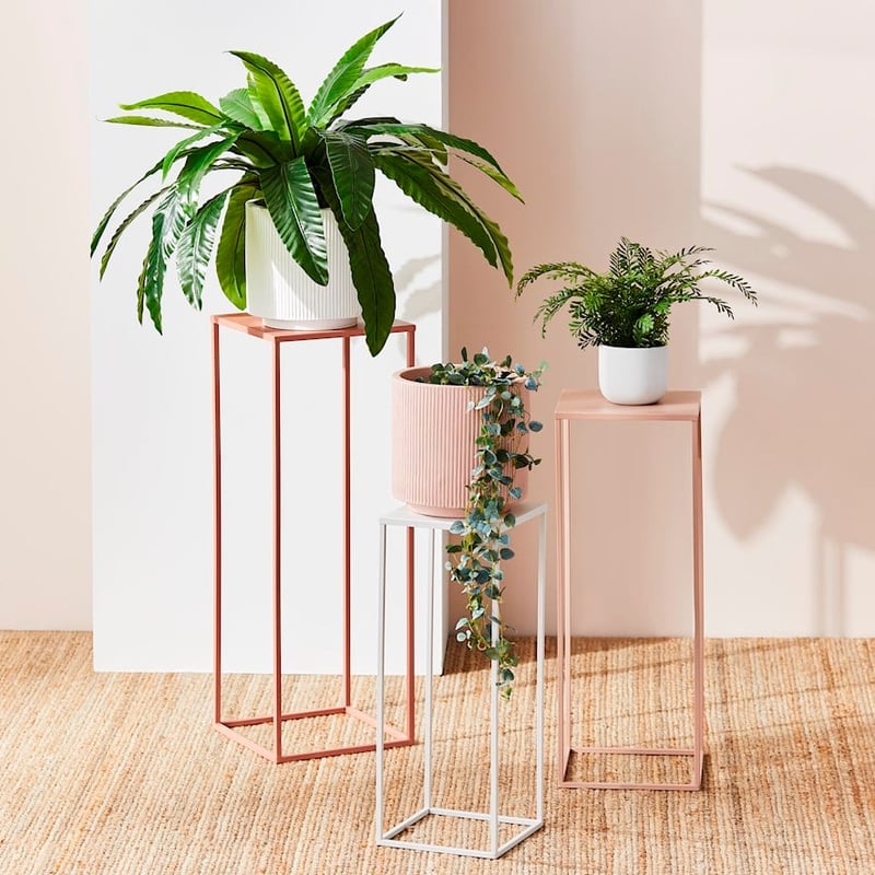 Carlos White Plant Stand 