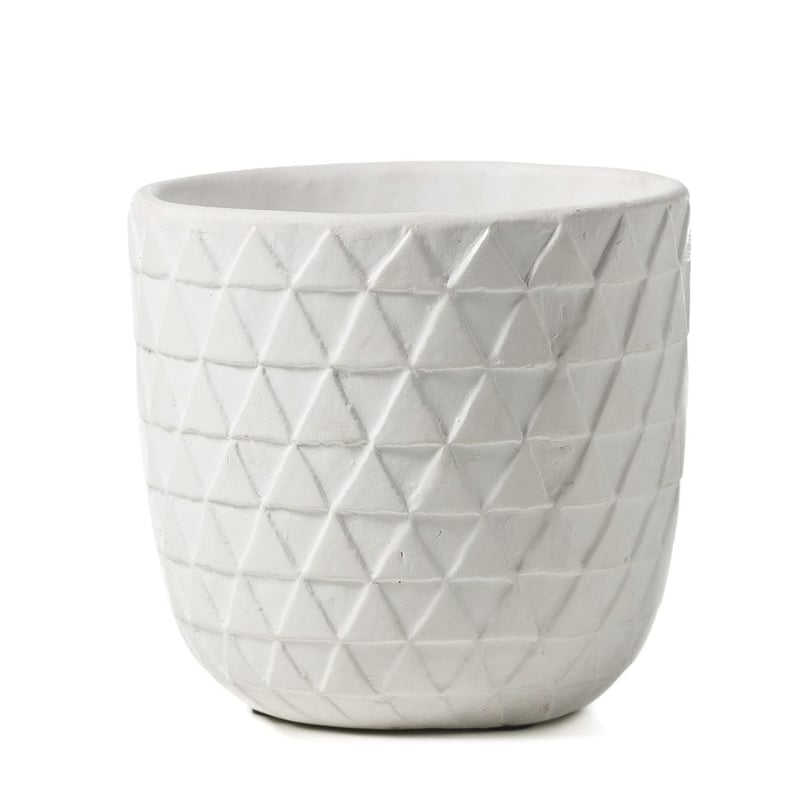Coda Indoor Pot White 13cm