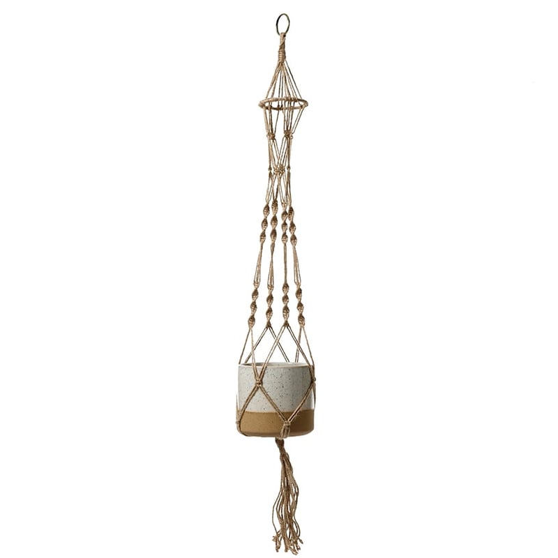 Small Sienna Pot Hanging Cream 