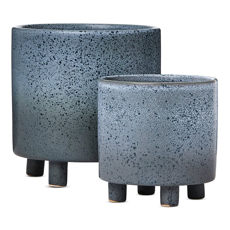 Vola Footed Pot Blue 