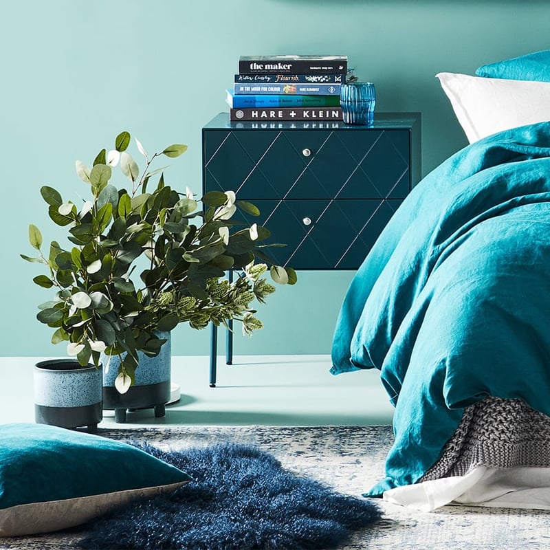 Vola Footed Pot Blue 