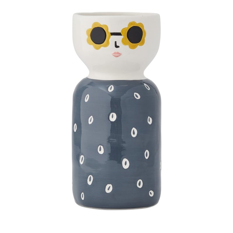 Penny Lane Navy Astro Face Vase 