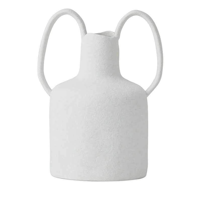 Amphora Thin Ear White Vase 