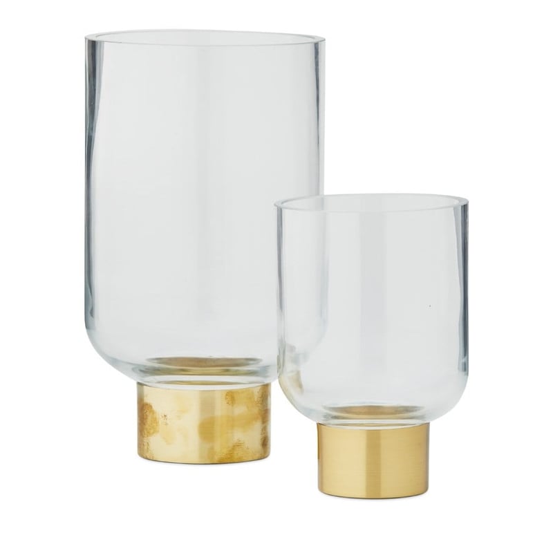 Frankie Small Clear & Gold Vase
