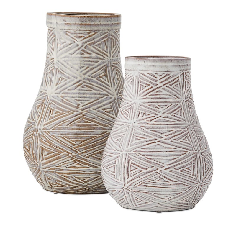 Flume Stone & White Vase 