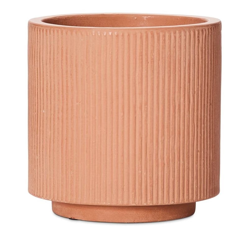 Pleat Burnt Orange Pot