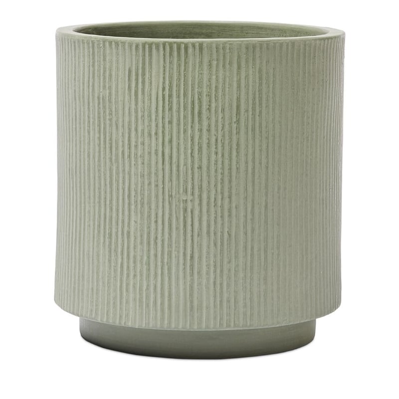 Pleat Sage Green Pot