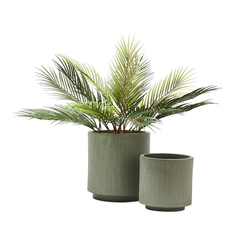 Pleat Sage Green Pot