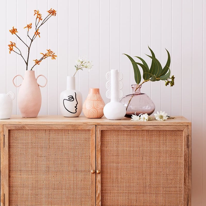 Mimi White Pipe Vase