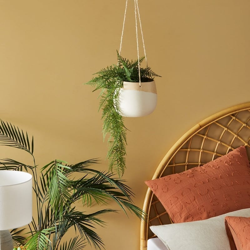 Beige Moroccan Hanging Pot 