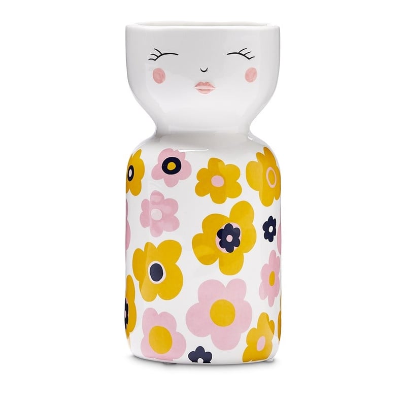 Retro Sunflowers Face Vase  