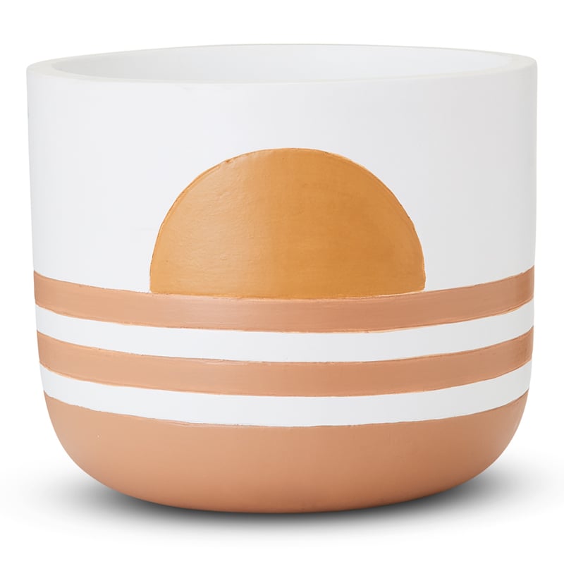 Sun Rise White Stripes Pot